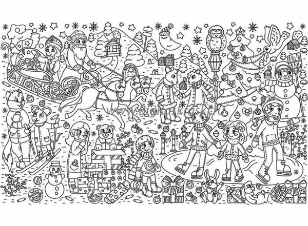 Гигантская раскраска