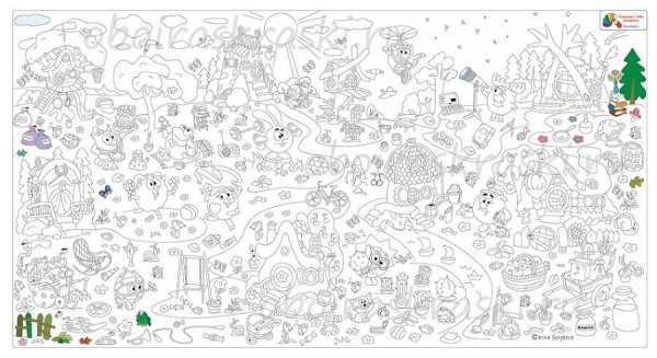 Новогодние плакаты раскраски