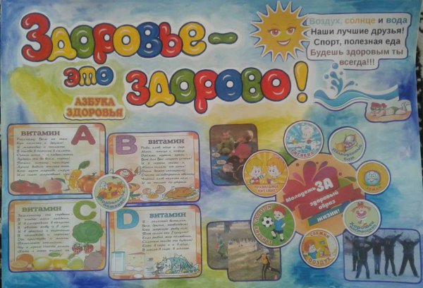 Плакат на день здоровья