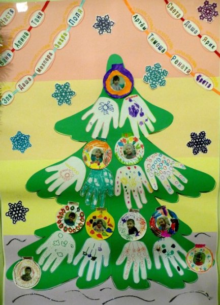 Открытка к новому году в ДОУ