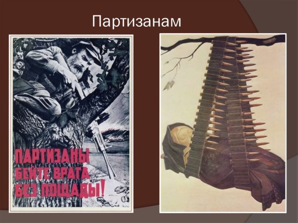 Партизаны плакаты