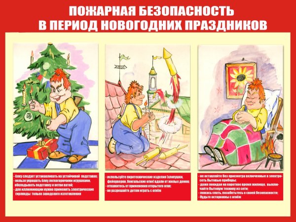 Памятка по пожарной безопасности на новый год для детей
