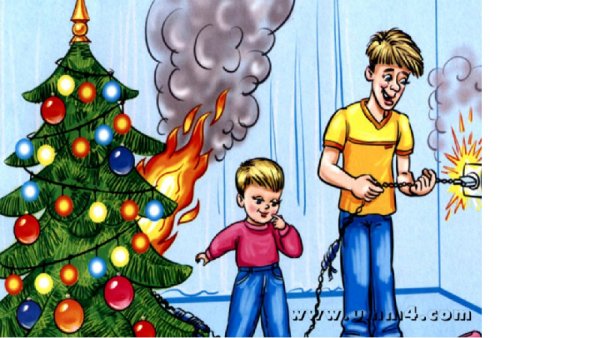 Рисунок на тему безопасный новый год