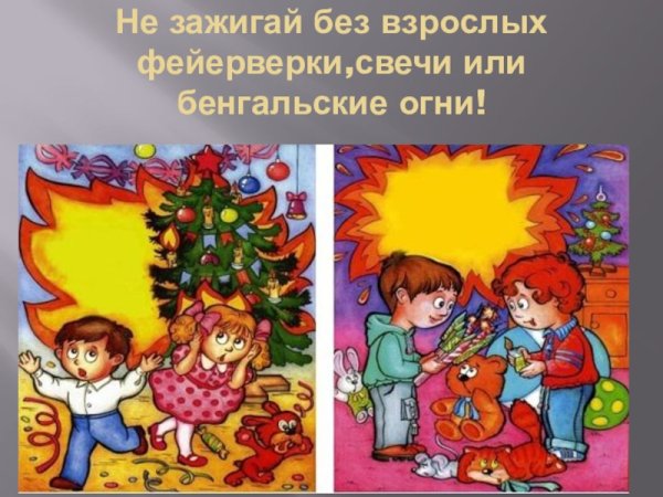 Рисунки на тему безопасная елка