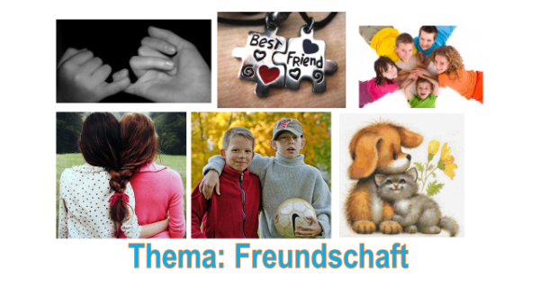 Проект на тему дружба на немецком языке