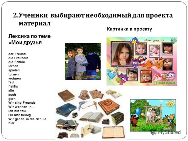Проект по немецкому языку на тему мой друг