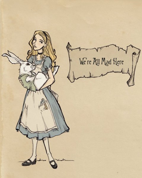 Алиса в стране чудес Алиса рисунок