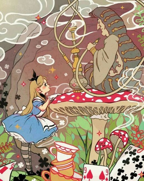 Алиса в стране чудес композиция