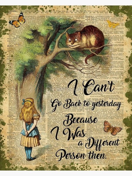 Алиса Тима Бертона коллаж