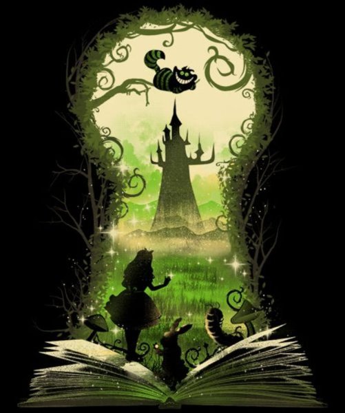 Алиса в стране чудес принты