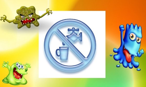 Знак запрещающий пить грязную воду