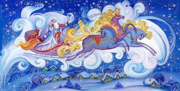 Снегурочка в санях