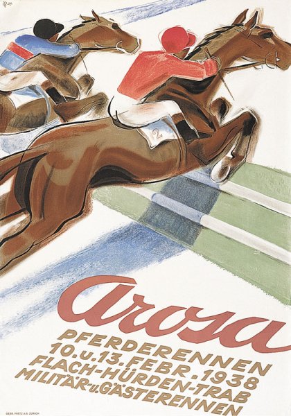 Рекламный плакат про лошадей