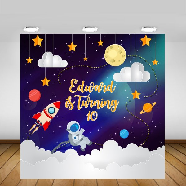 Баннер космос для фотозоны