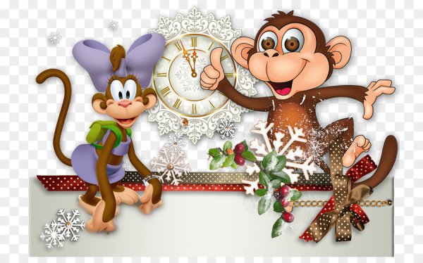 Новогодняя обезьяна