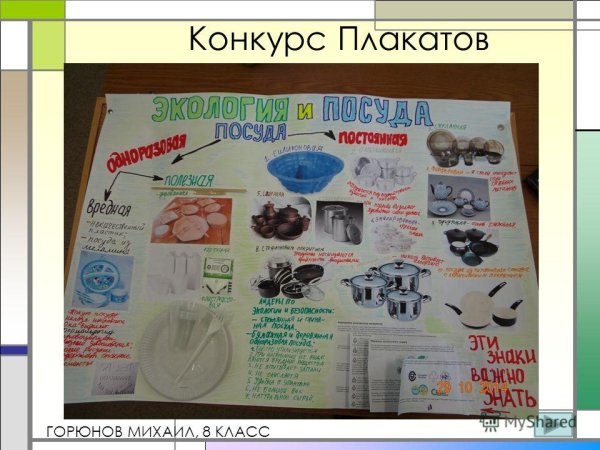 Плакат на тему наука