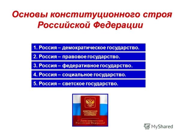 Схема конституционного строя РФ