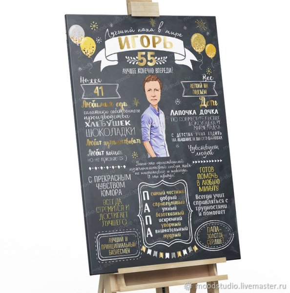 Плакат с днем рождения руководителю