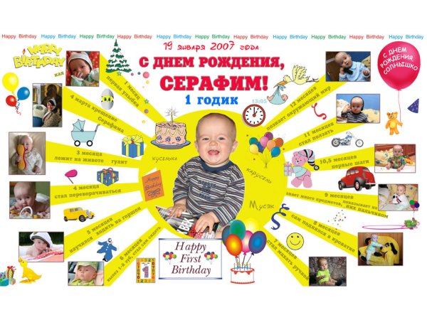 Плакат на 18 летие