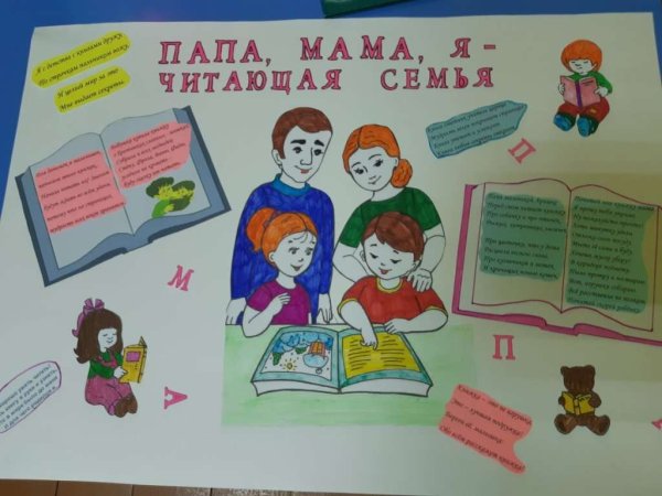 Плакат на тему книги