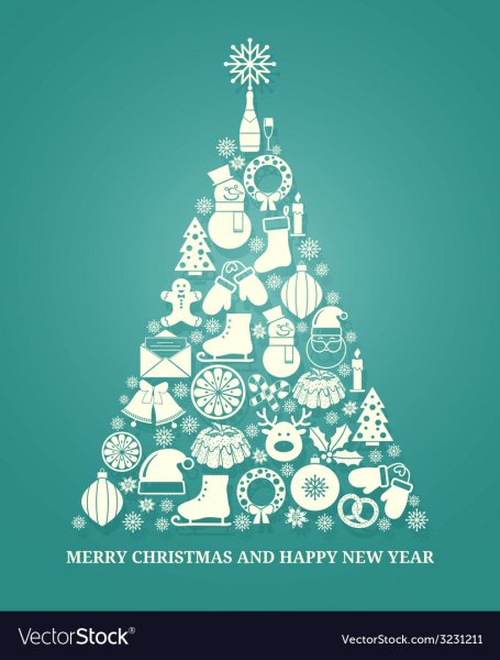 Дизайнерские новогодние плакаты