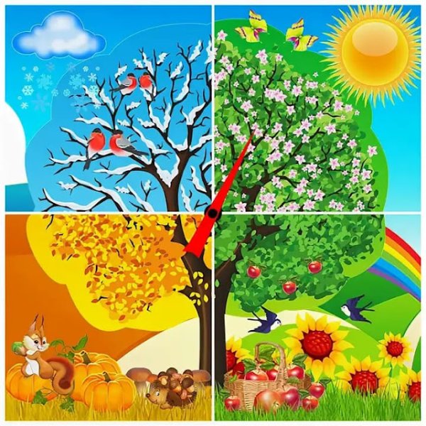 Сезонное дерево для детского сада