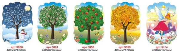 Времена года последовательность для детей