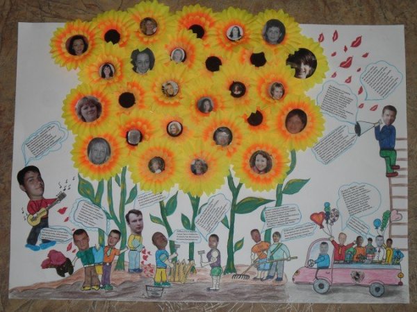 Плакат с днем рождения детский сад