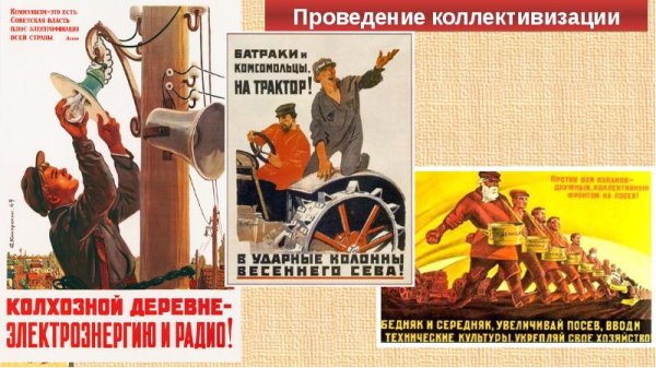 Советские плакаты индустриализация коллективизация