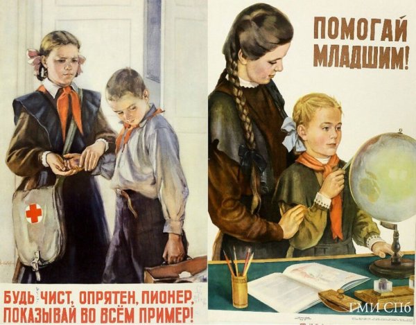 Советские школьные плакаты