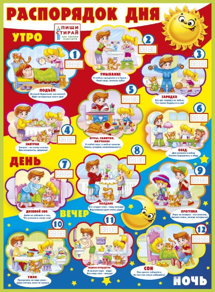 Распорядок дня ребенка