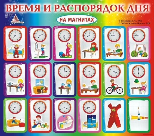 Режим дня дошкольника