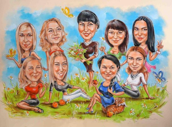 Шарж коллектив