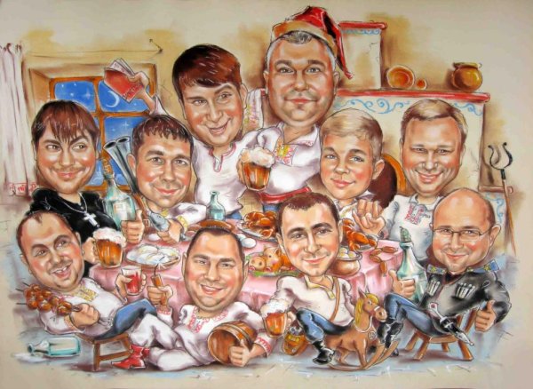 Шарж коллектив