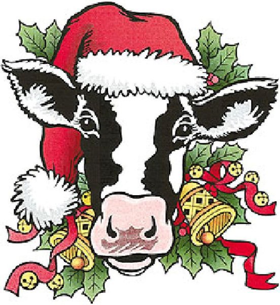 Новогодняя корова