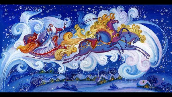 Снегурочка в санях