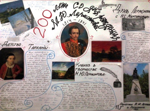 Плакат ко Дню рождения Ломоносова