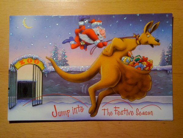 Рождественские открытки в Австралии