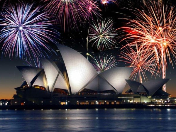 Австралия Сиднейский оперный театр новый год