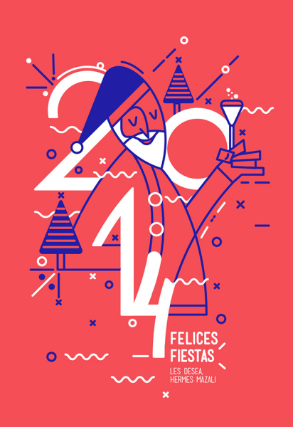 Дизайнерские новогодние плакаты