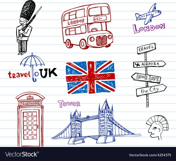 Рисунки про Англию лёгкие