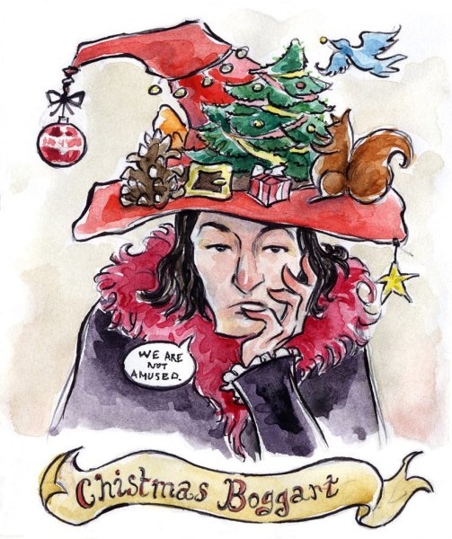 Северус Снейп Рождество арт