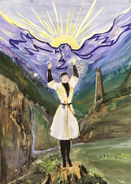 Рисунки детей на тему Кавказ