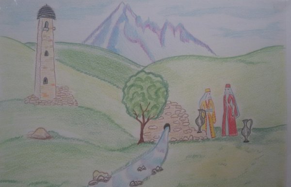 Рисунок на тему Дагестан