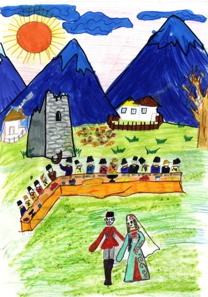 Рисунок на тему Дагестан