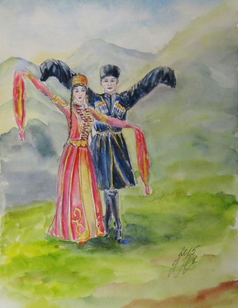 Рисунки на тему Кавказ