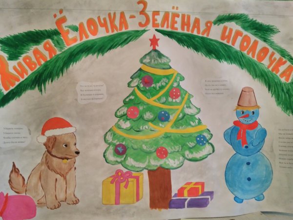 Плакат Спаси елочку