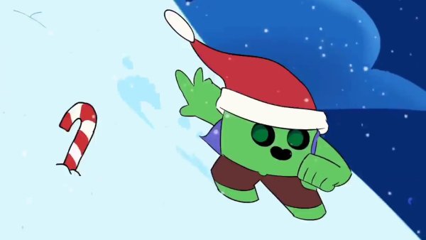 Новогодний Спайк Brawl Stars