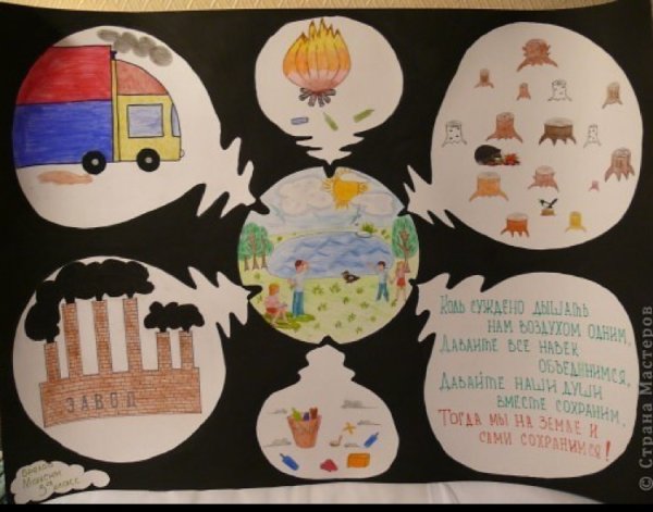 Плакат берегите воздух