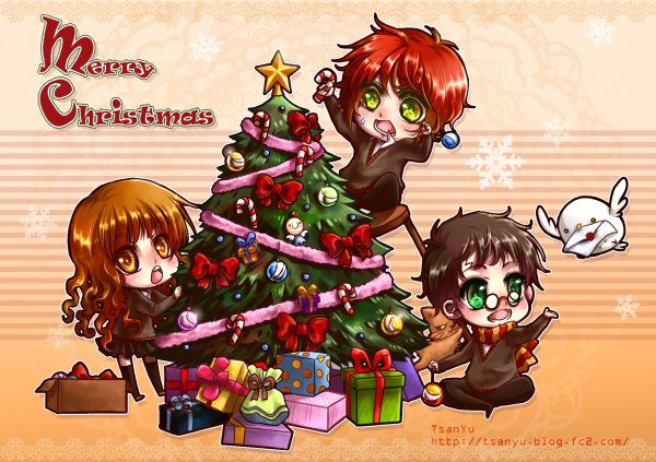 Гарри Поттер аниме новый год